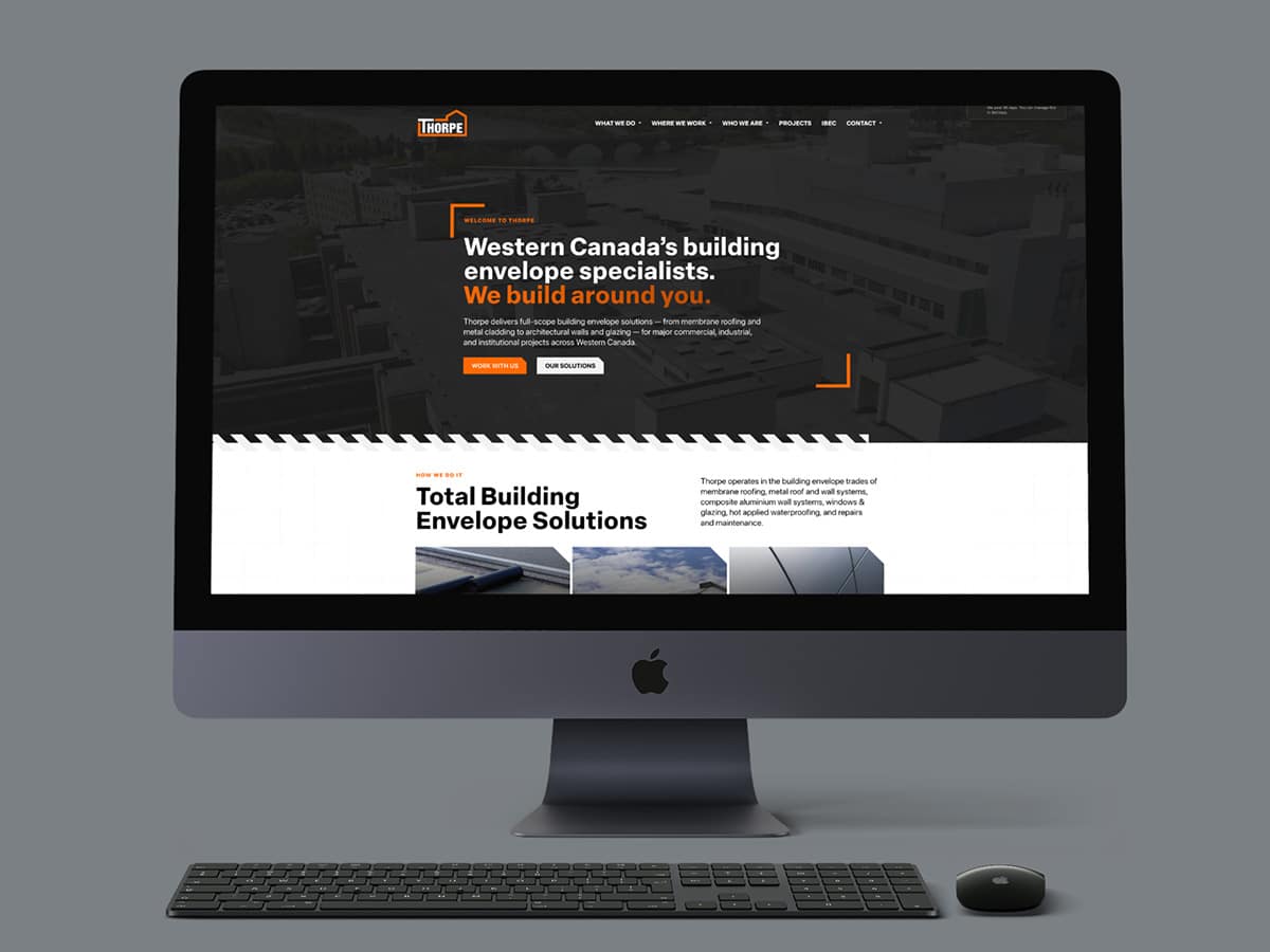 Image showcasing the Thorpe website