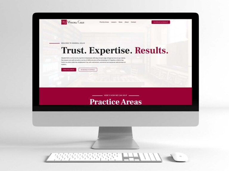 Featured image showcasing web design work for Wardell Gillis completed by Becker in Saskatoon