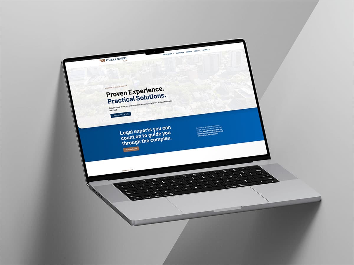 Image showcasing the Cuelenaere LLP website
