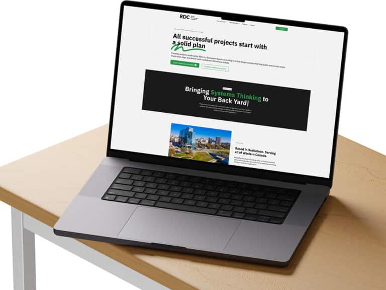 Featured image showcasing web design work for RDC completed by Becker in Saskatoon