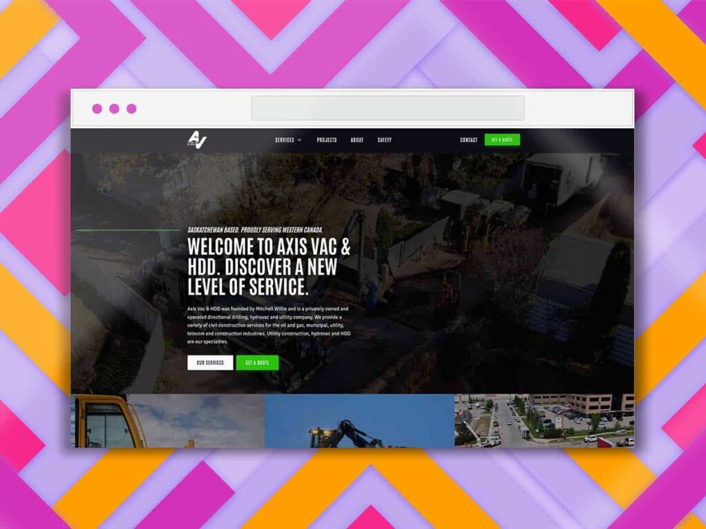 Axis Vac & HDD — website designed, developed, and maintained by Becker Design