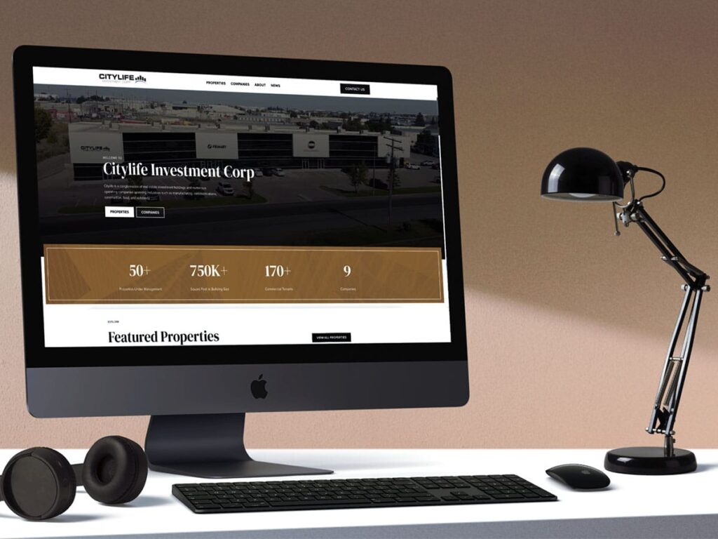 Citylife Investment Corp website by Becker Design