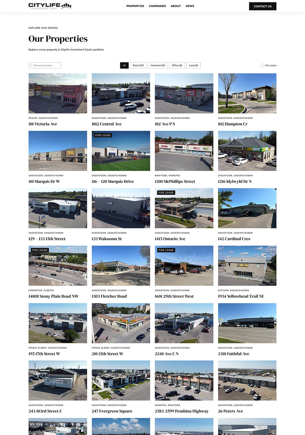 Full-page capture of the Citylife Investment Corp website