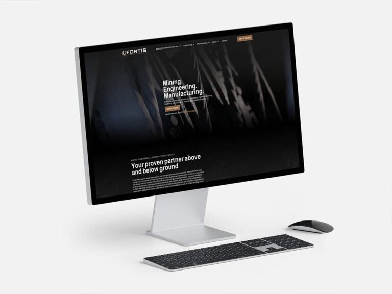 Fortis Engineering & Manufacturing website by Becker Design