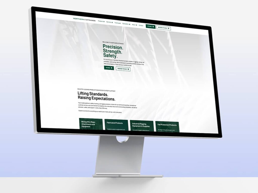 Northern Strands website by Becker Design