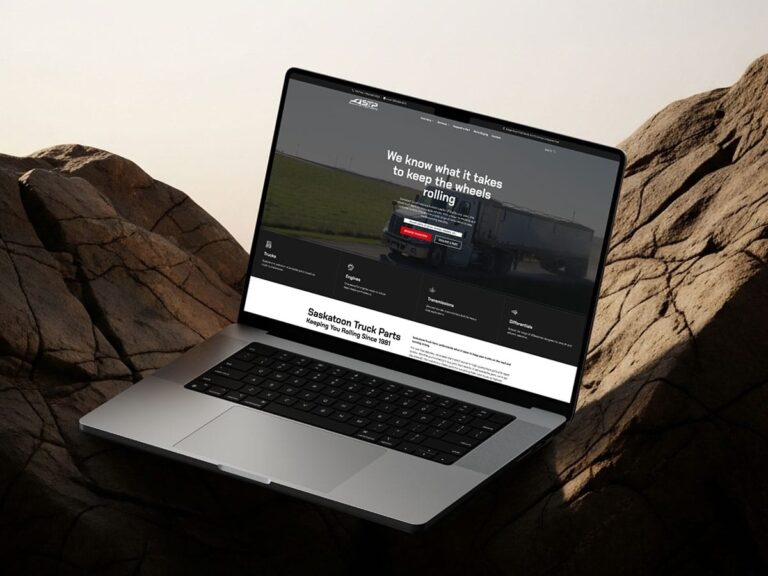 Saskatoon Truck Parts website by Becker Design